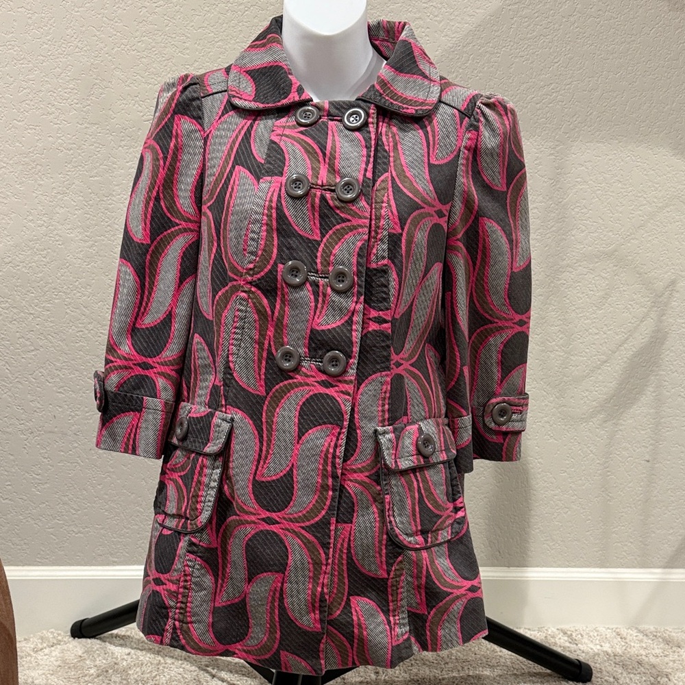Stylish Pink and Gray Women's Jacket
